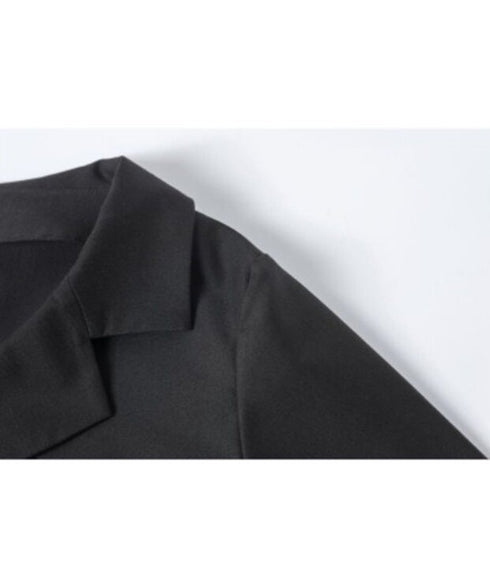 Pin Detail Contrast Wrap Dress